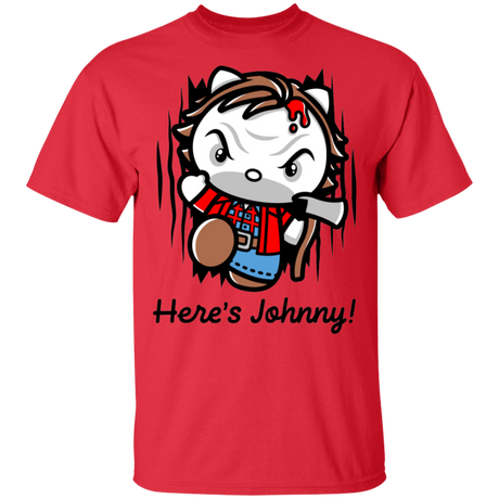 T-Shirts Red / S Heres Johnny Kitty T-Shirt
