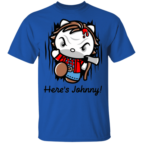 T-Shirts Royal / S Heres Johnny Kitty T-Shirt