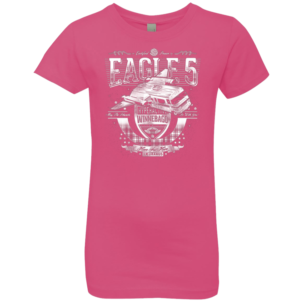 T-Shirts Hot Pink / YXS Hero 4 Hire Girls Premium T-Shirt