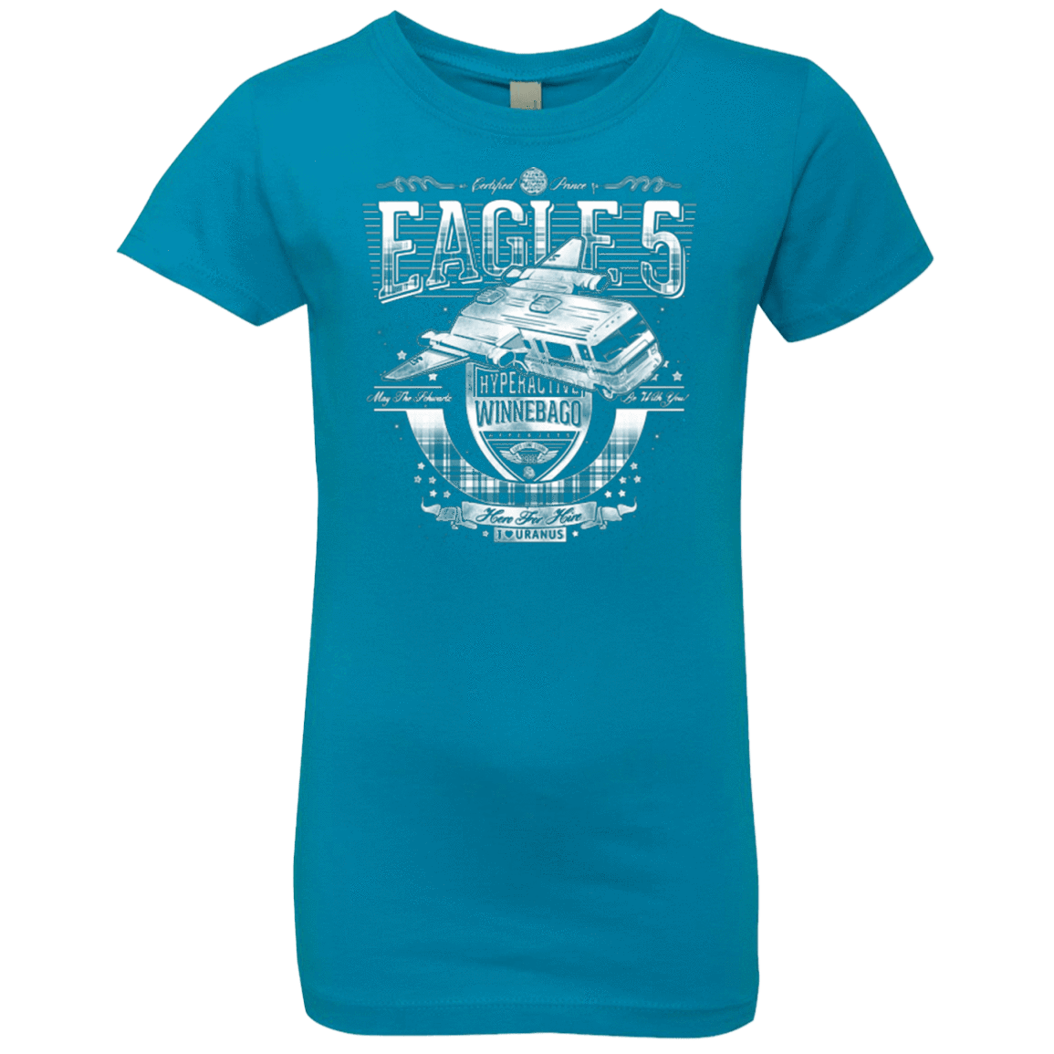 T-Shirts Turquoise / YXS Hero 4 Hire Girls Premium T-Shirt