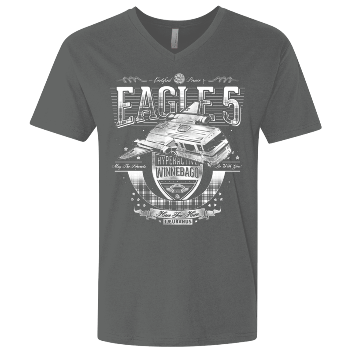 T-Shirts Heavy Metal / X-Small Hero 4 Hire Men's Premium V-Neck