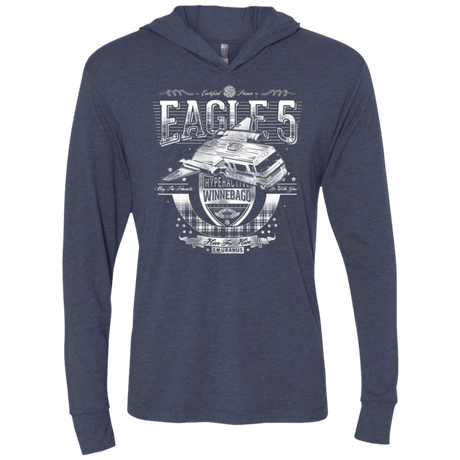 T-Shirts Vintage Navy / X-Small Hero 4 Hire Triblend Long Sleeve Hoodie Tee