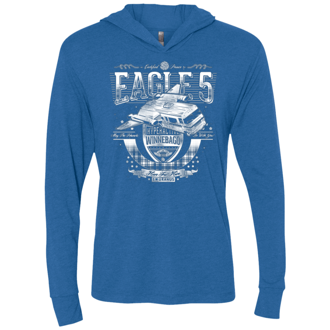 T-Shirts Vintage Royal / X-Small Hero 4 Hire Triblend Long Sleeve Hoodie Tee