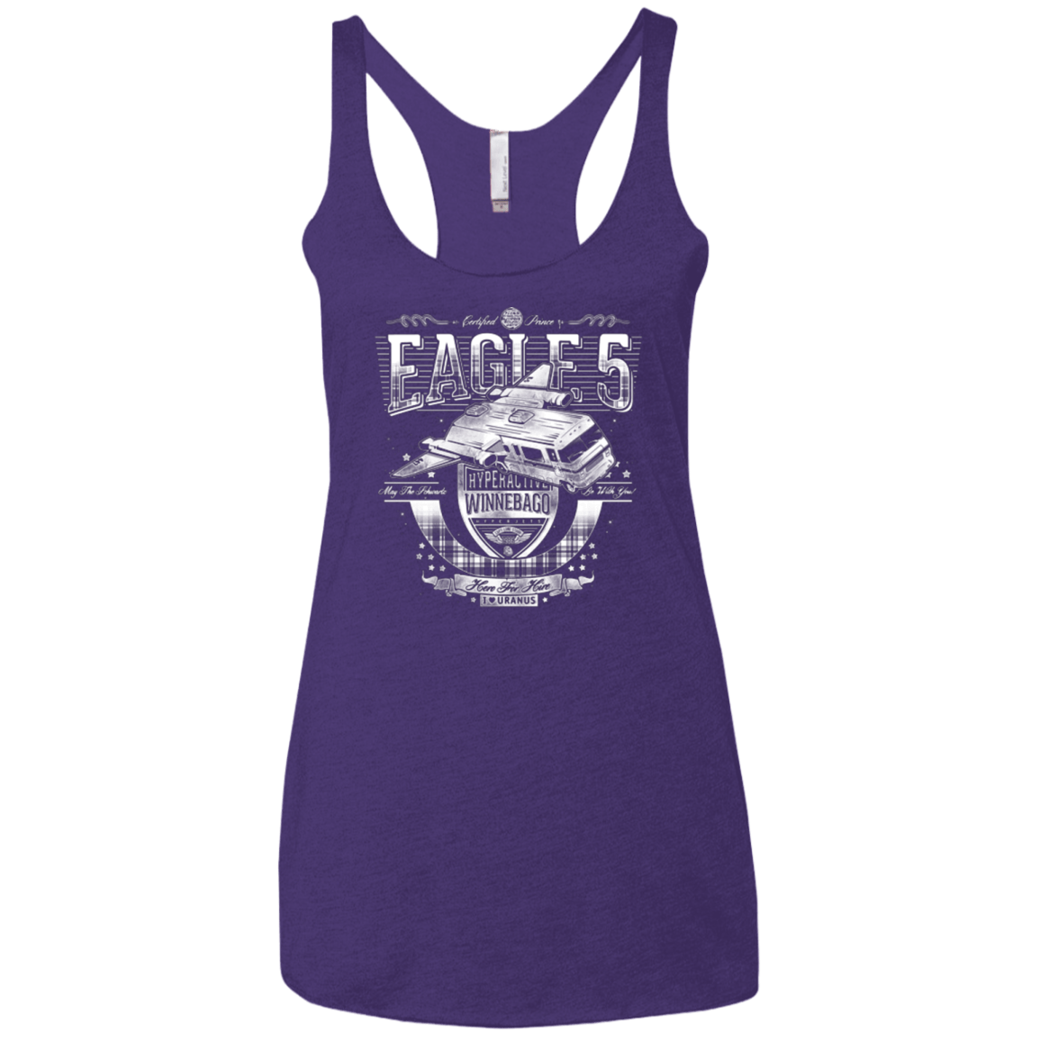 T-Shirts Purple / X-Small Hero 4 Hire Women's Triblend Racerback Tank