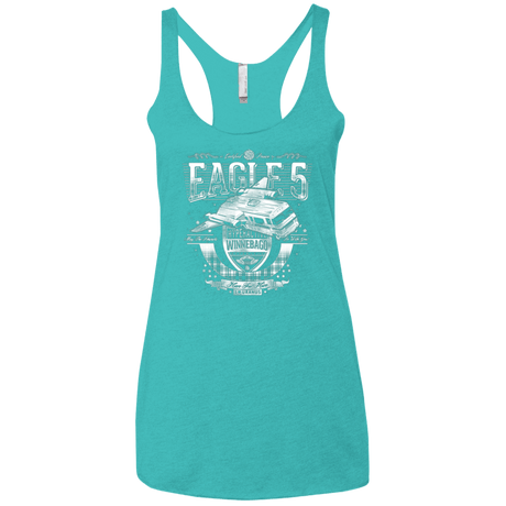 T-Shirts Tahiti Blue / X-Small Hero 4 Hire Women's Triblend Racerback Tank