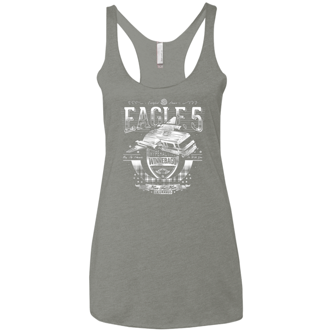 T-Shirts Venetian Grey / X-Small Hero 4 Hire Women's Triblend Racerback Tank