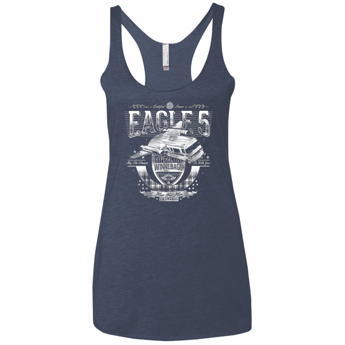 T-Shirts Vintage Navy / X-Small Hero 4 Hire Women's Triblend Racerback Tank