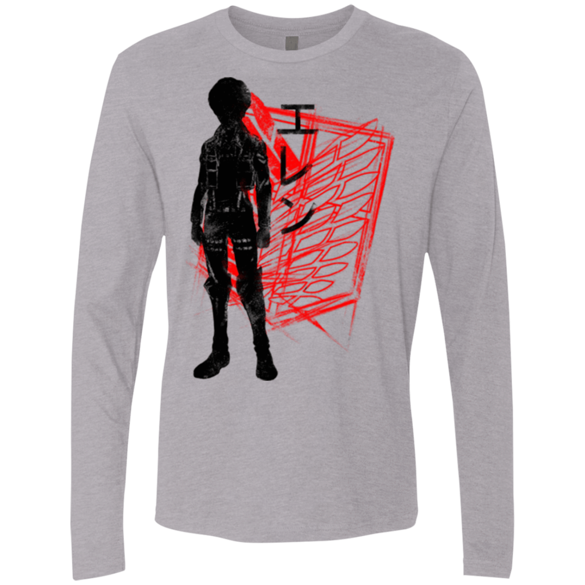 T-Shirts Heather Grey / Small Hero Men's Premium Long Sleeve