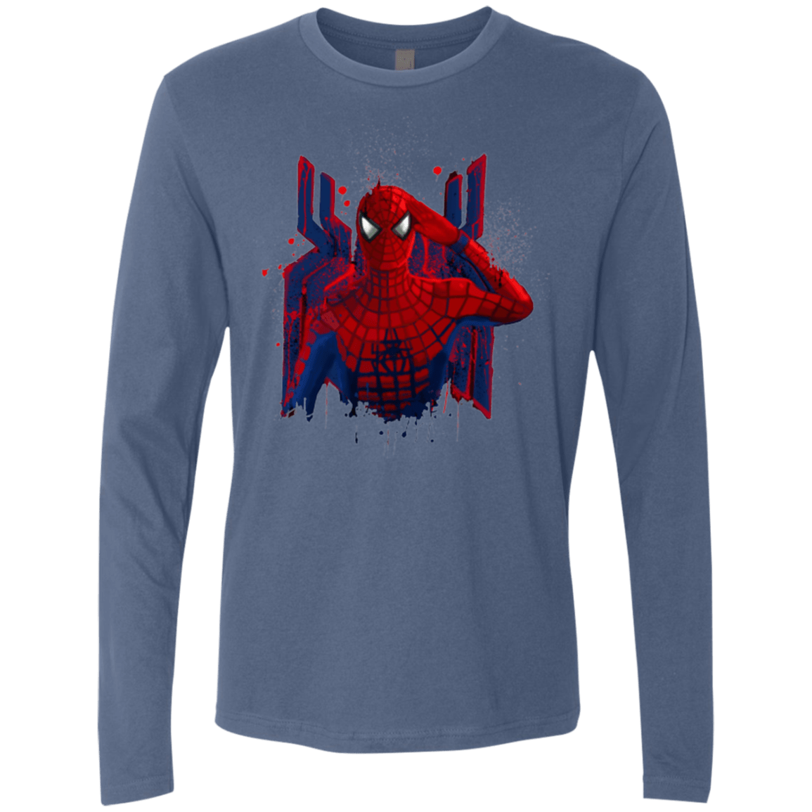 T-Shirts Indigo / Small Hero of NY Men's Premium Long Sleeve