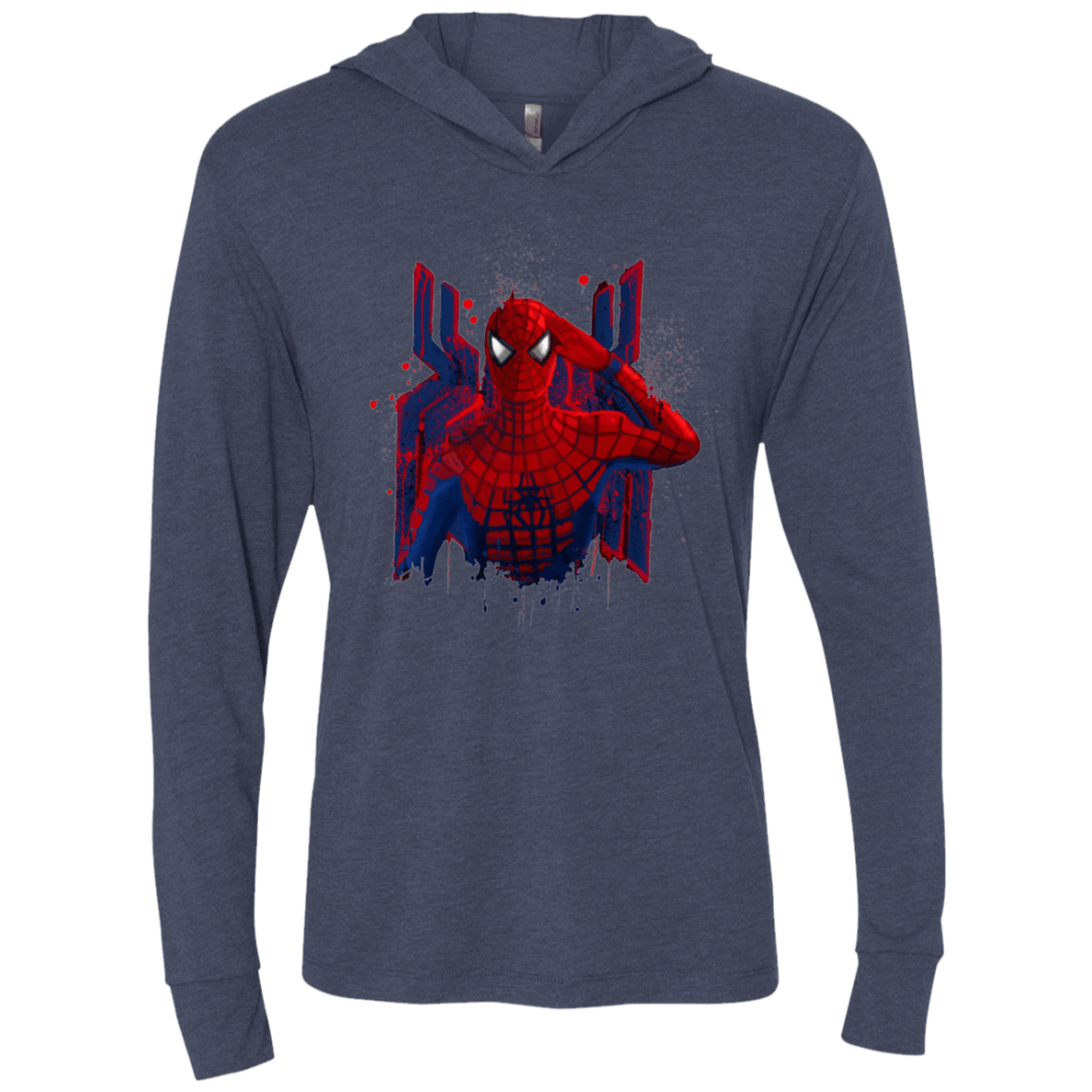 T-Shirts Vintage Navy / X-Small Hero of NY Triblend Long Sleeve Hoodie Tee