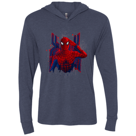 T-Shirts Vintage Navy / X-Small Hero of NY Triblend Long Sleeve Hoodie Tee