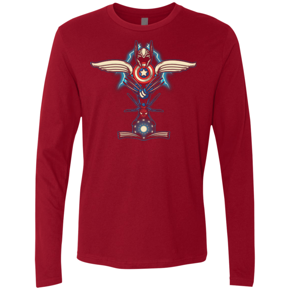 T-Shirts Cardinal / Small HERO TOTEM Men's Premium Long Sleeve