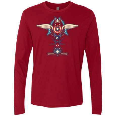 T-Shirts Cardinal / Small HERO TOTEM Men's Premium Long Sleeve