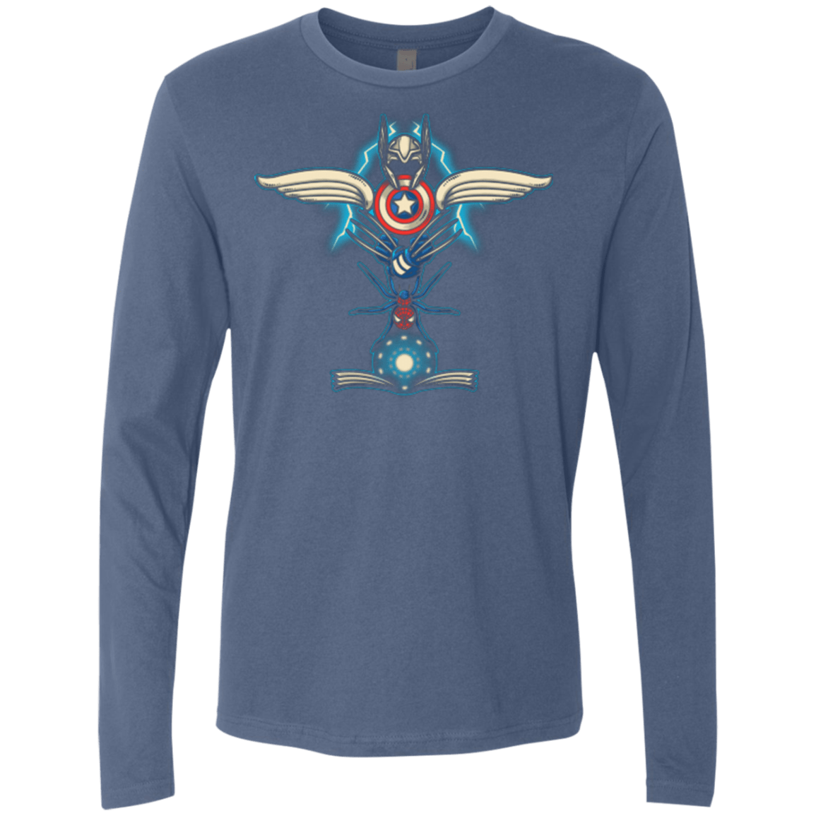 T-Shirts Indigo / Small HERO TOTEM Men's Premium Long Sleeve