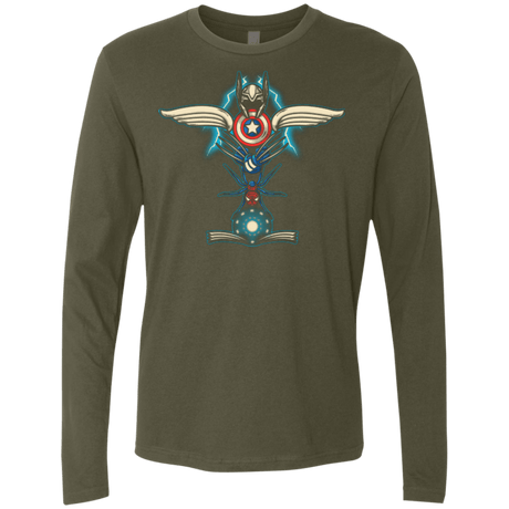 T-Shirts Military Green / Small HERO TOTEM Men's Premium Long Sleeve