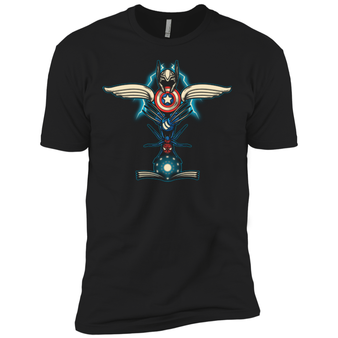 T-Shirts Black / X-Small HERO TOTEM Men's Premium T-Shirt