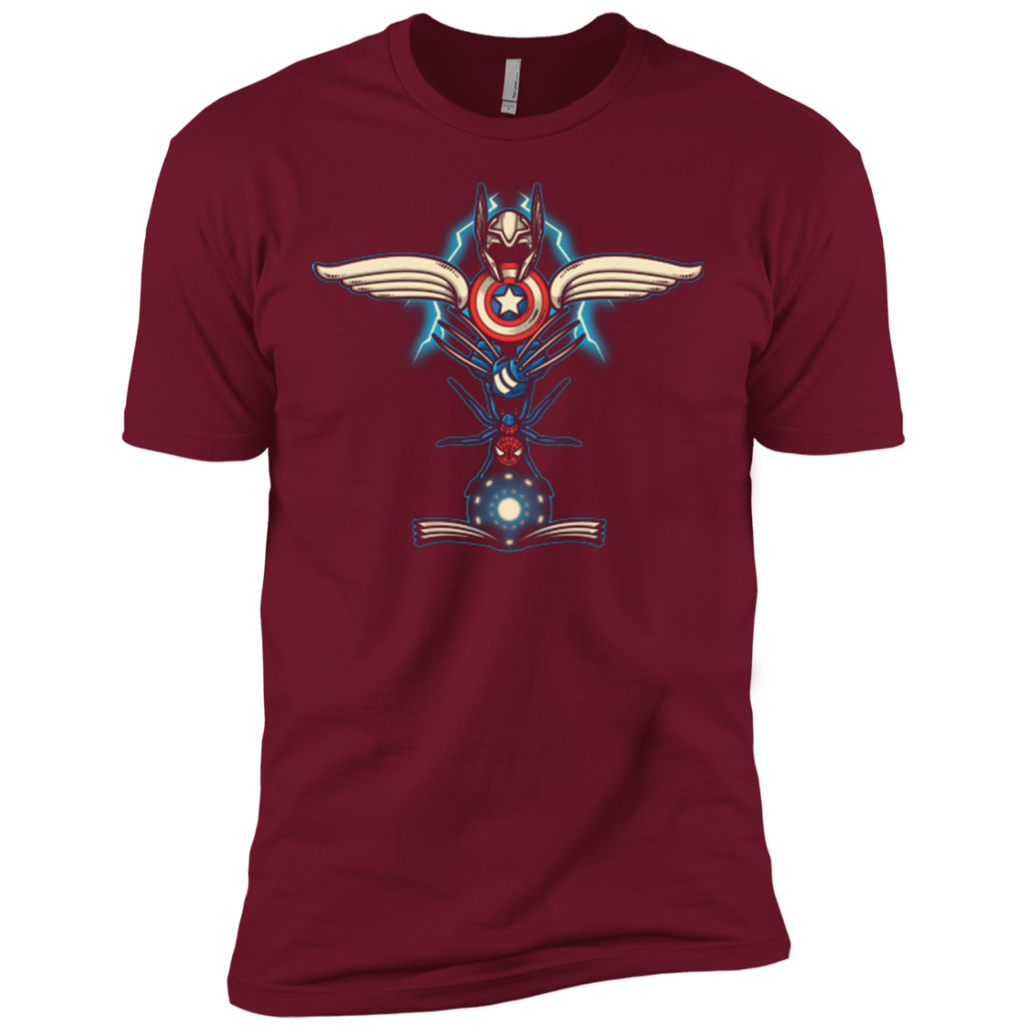 T-Shirts Cardinal / X-Small HERO TOTEM Men's Premium T-Shirt