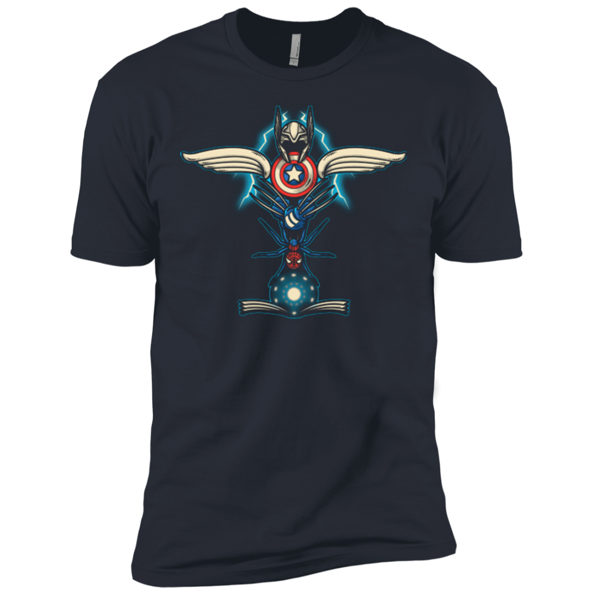 T-Shirts Indigo / X-Small HERO TOTEM Men's Premium T-Shirt