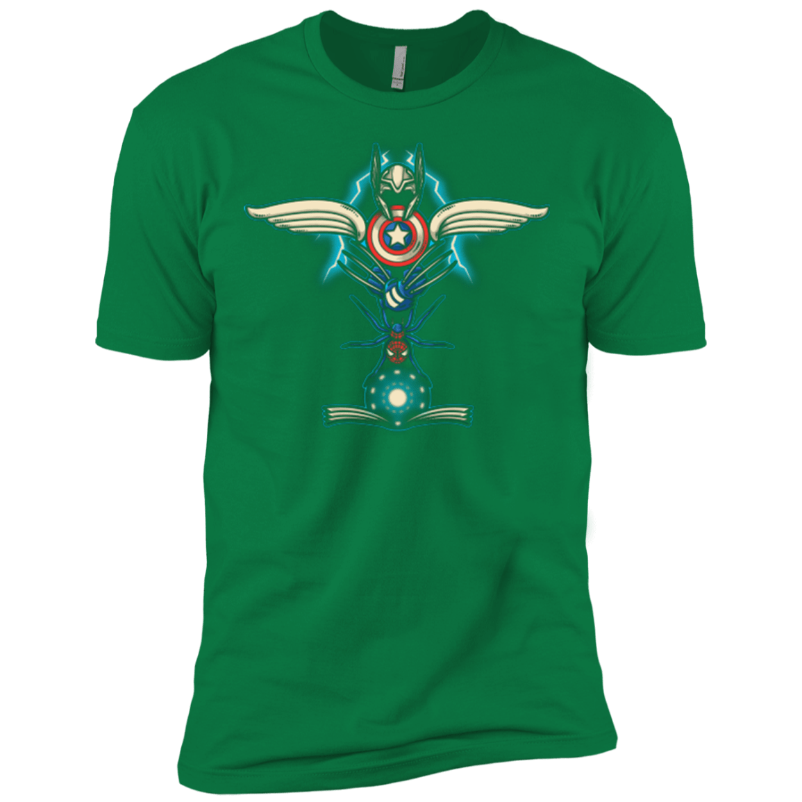 T-Shirts Kelly Green / X-Small HERO TOTEM Men's Premium T-Shirt