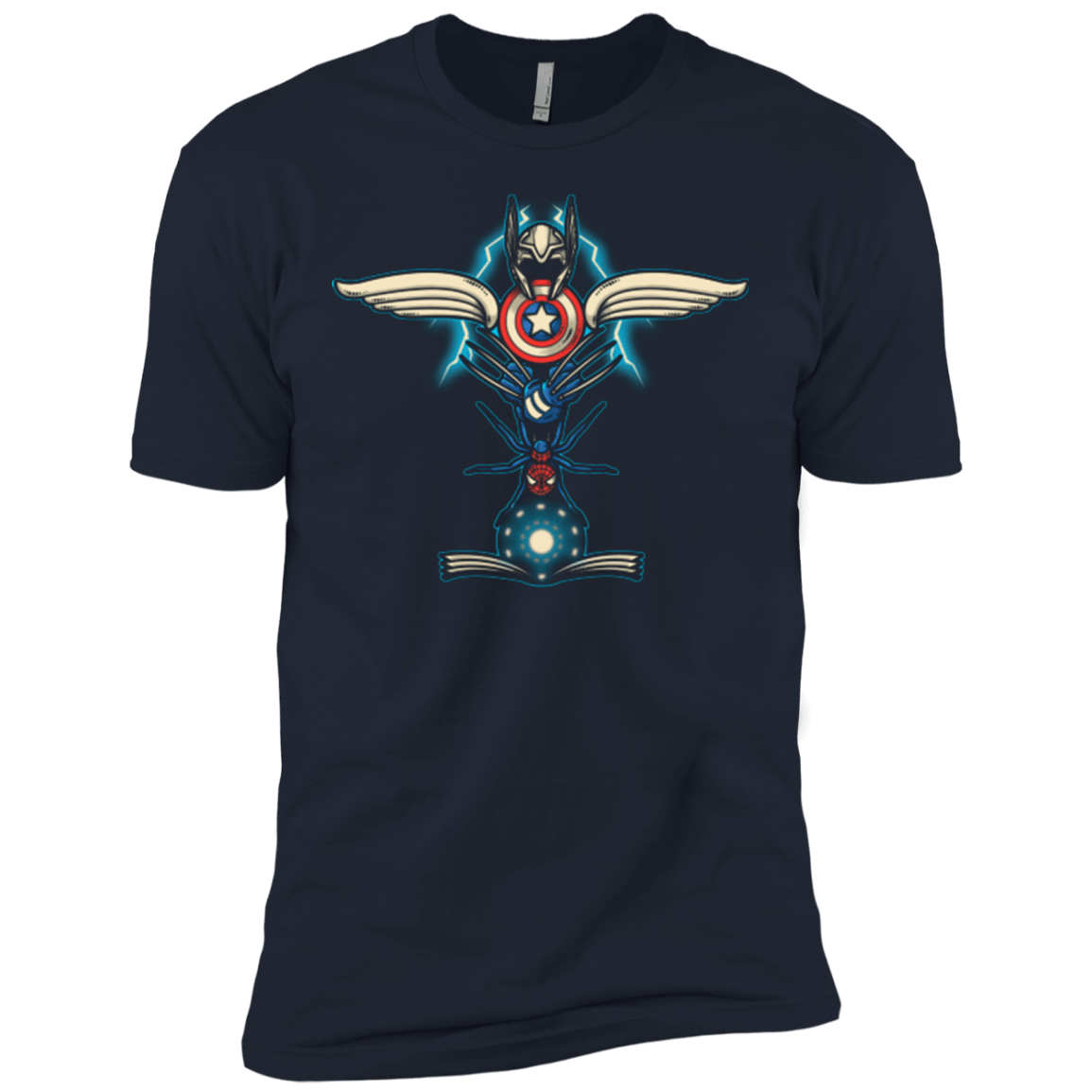 T-Shirts Midnight Navy / X-Small HERO TOTEM Men's Premium T-Shirt