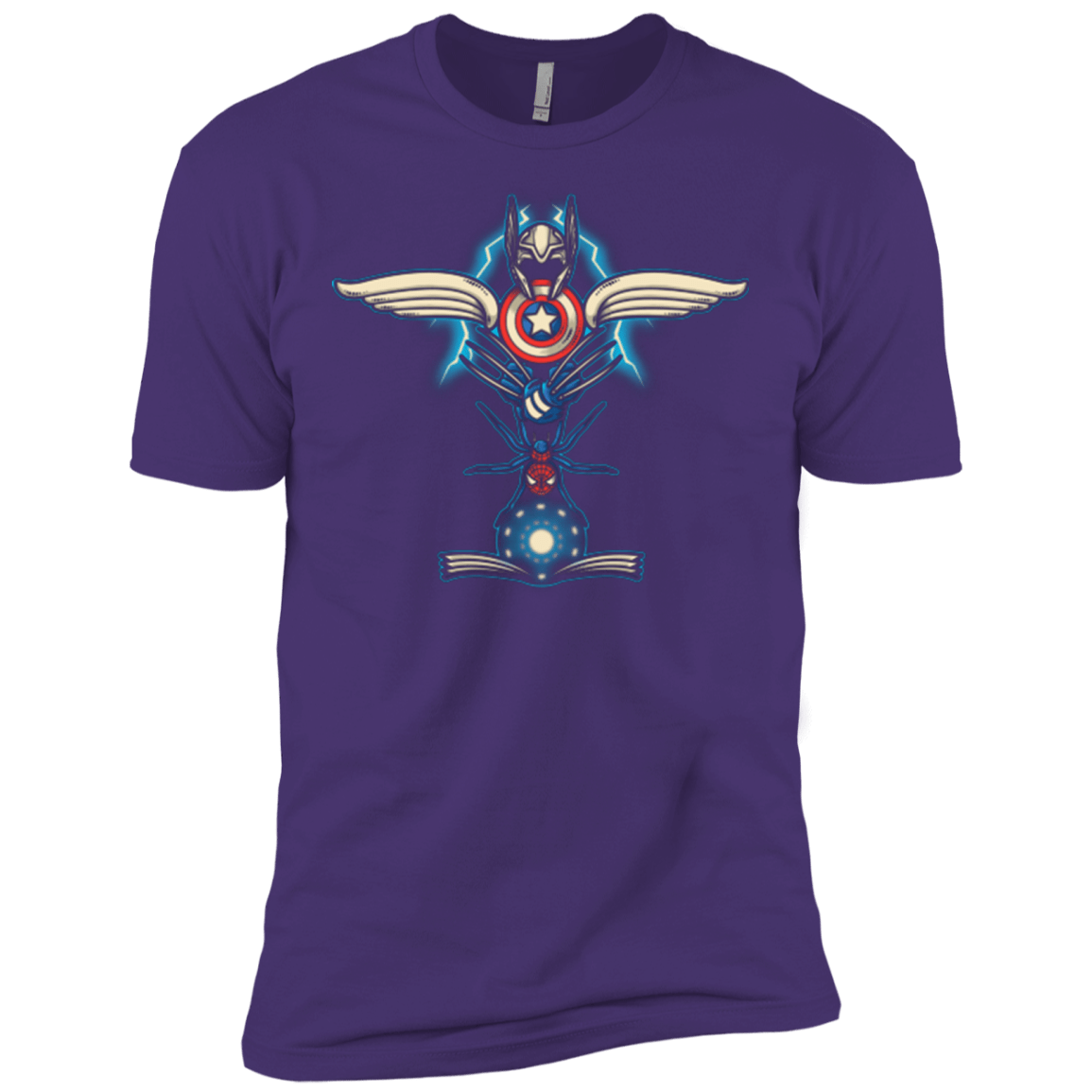 T-Shirts Purple / X-Small HERO TOTEM Men's Premium T-Shirt