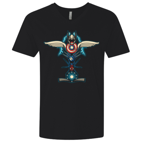 T-Shirts Black / X-Small HERO TOTEM Men's Premium V-Neck