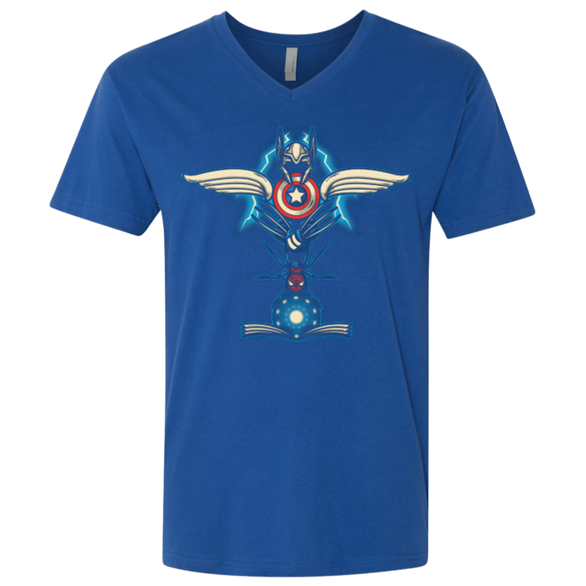 T-Shirts Royal / X-Small HERO TOTEM Men's Premium V-Neck