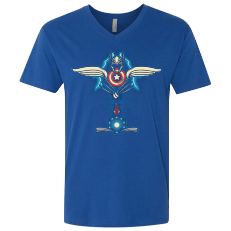 T-Shirts Royal / X-Small HERO TOTEM Men's Premium V-Neck