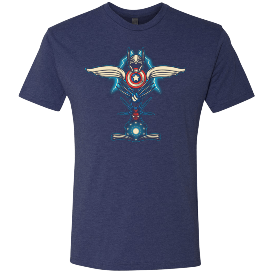 T-Shirts Vintage Navy / Small HERO TOTEM Men's Triblend T-Shirt