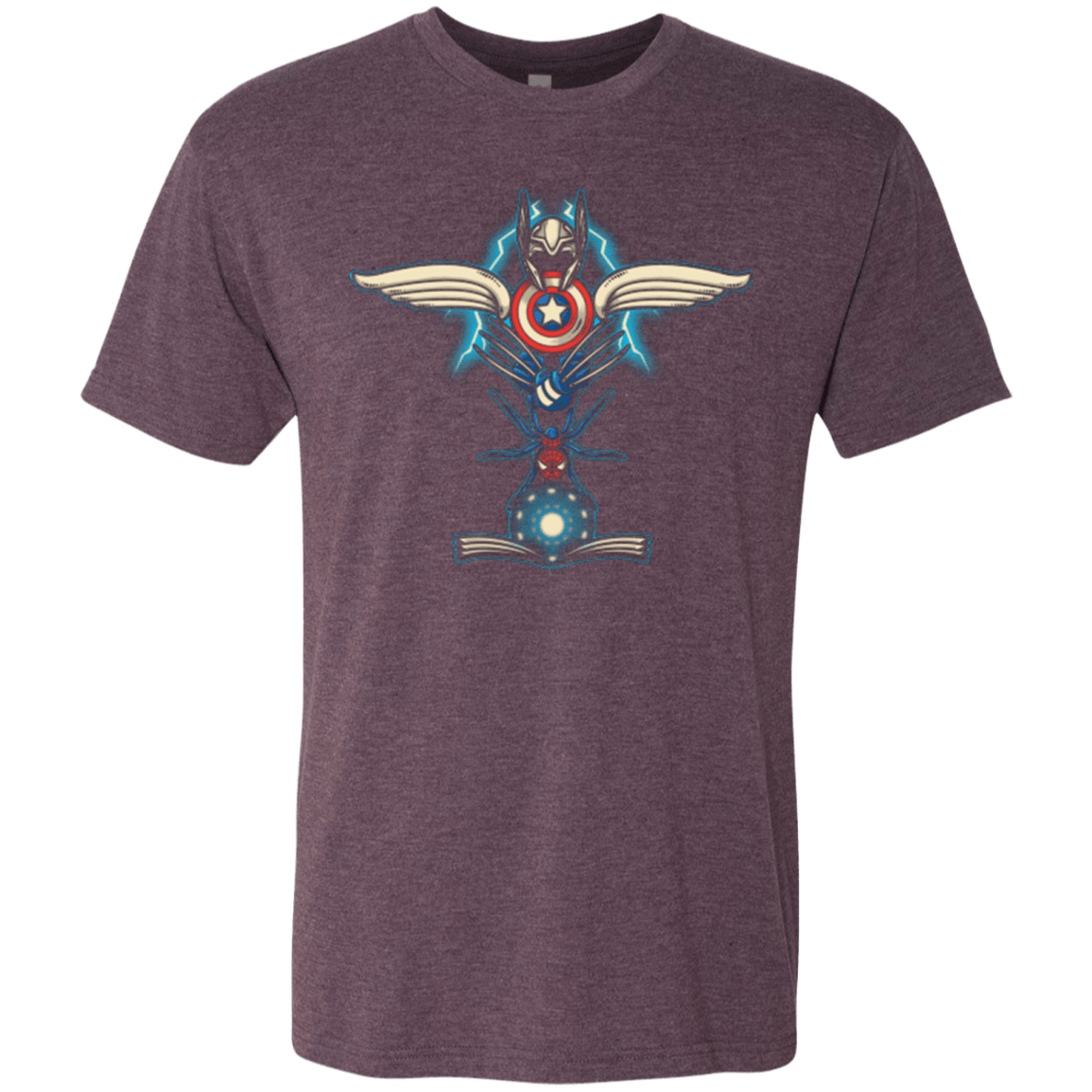 T-Shirts Vintage Purple / Small HERO TOTEM Men's Triblend T-Shirt