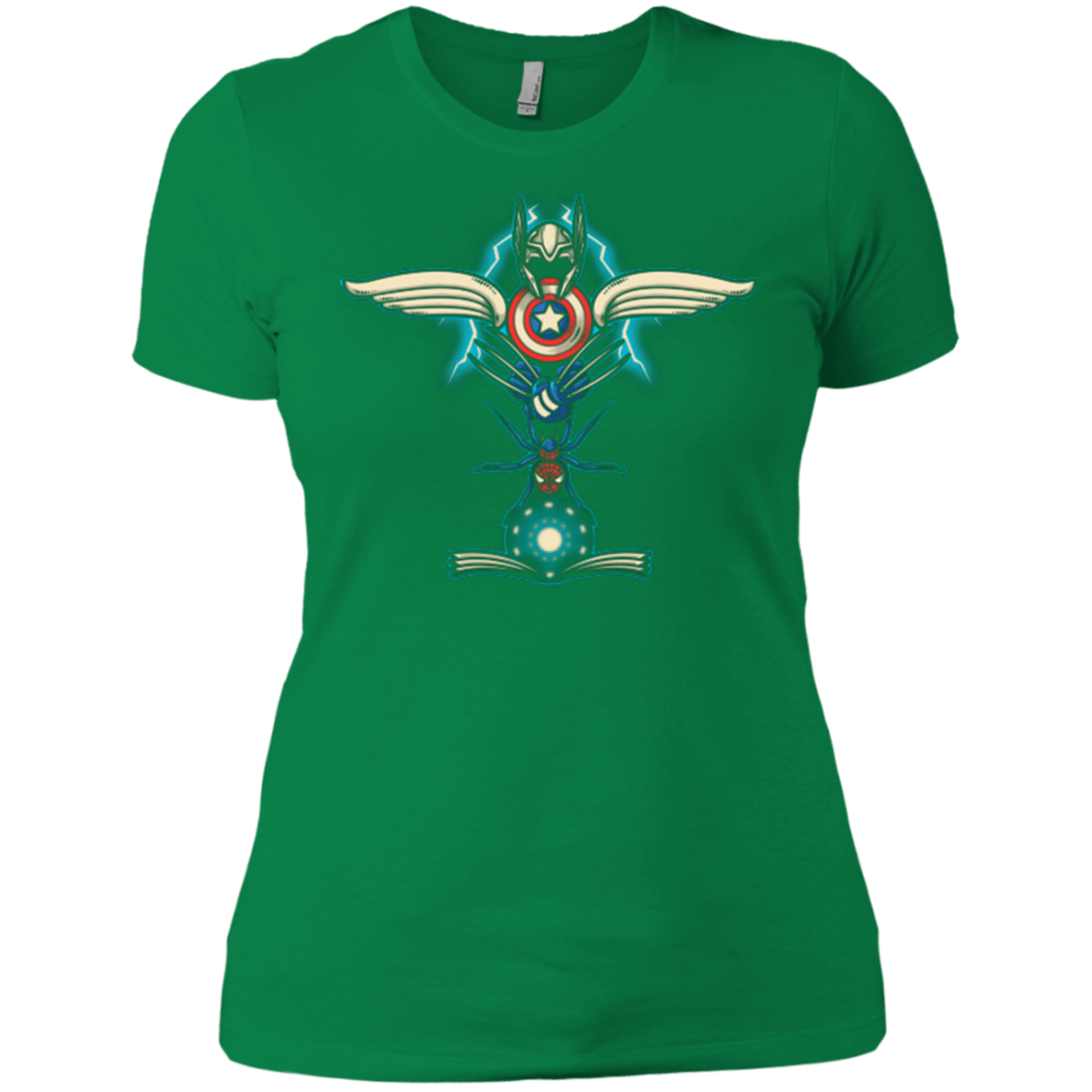 T-Shirts Kelly Green / X-Small HERO TOTEM Women's Premium T-Shirt