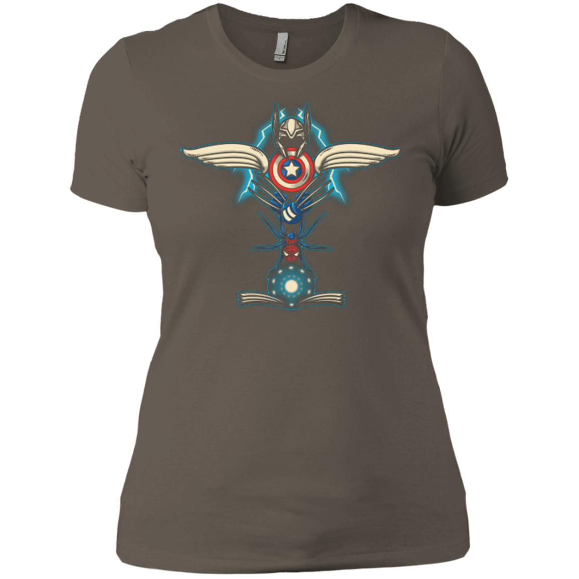 T-Shirts Warm Grey / X-Small HERO TOTEM Women's Premium T-Shirt