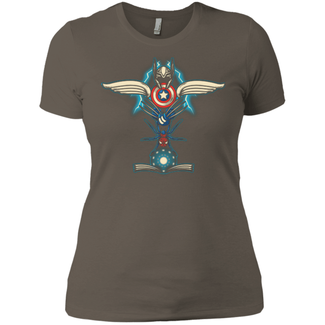 T-Shirts Warm Grey / X-Small HERO TOTEM Women's Premium T-Shirt