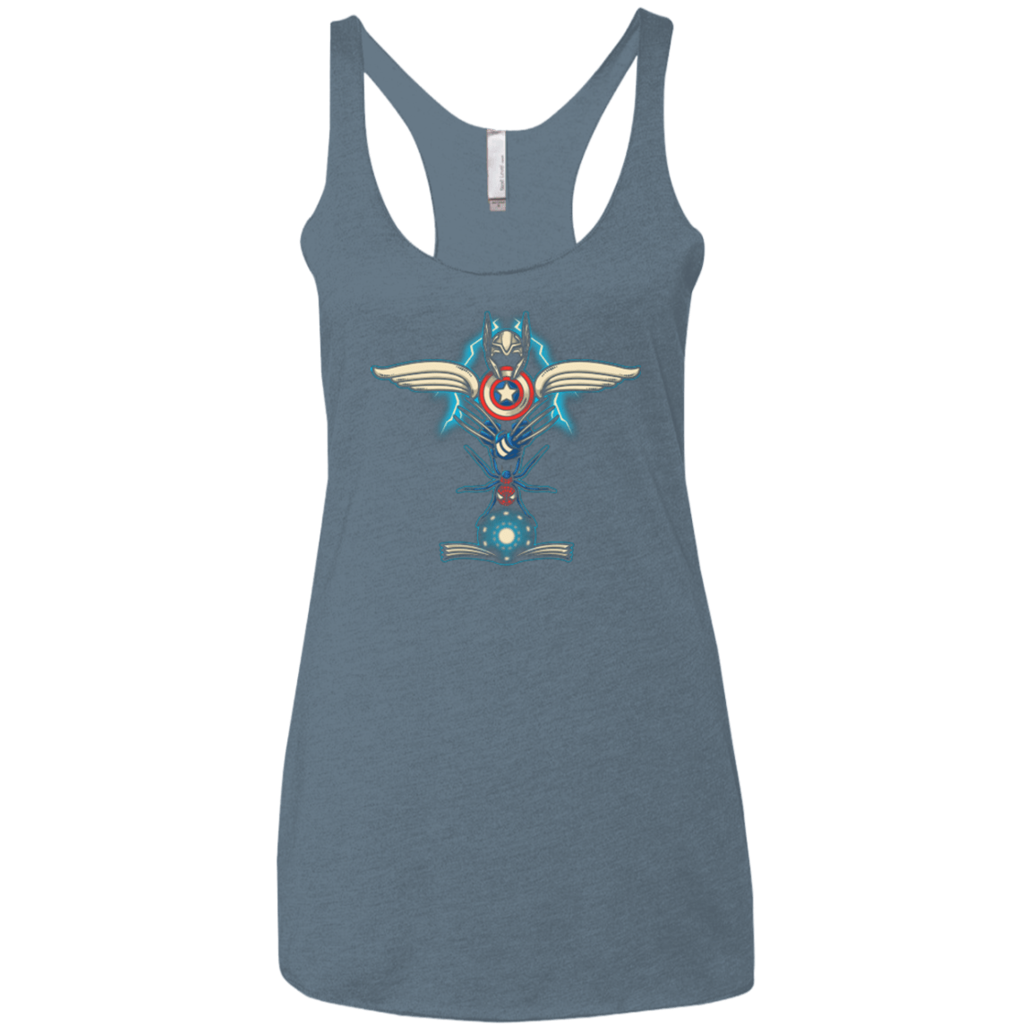 T-Shirts Indigo / X-Small HERO TOTEM Women's Triblend Racerback Tank