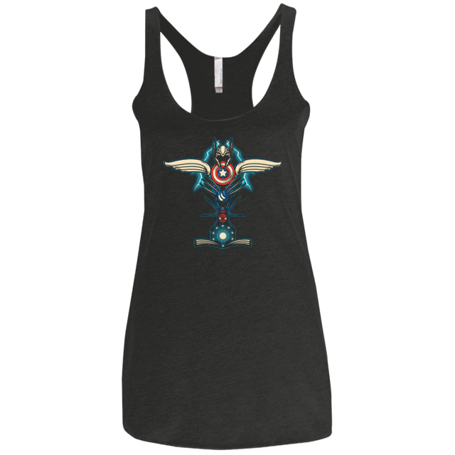 T-Shirts Vintage Black / X-Small HERO TOTEM Women's Triblend Racerback Tank