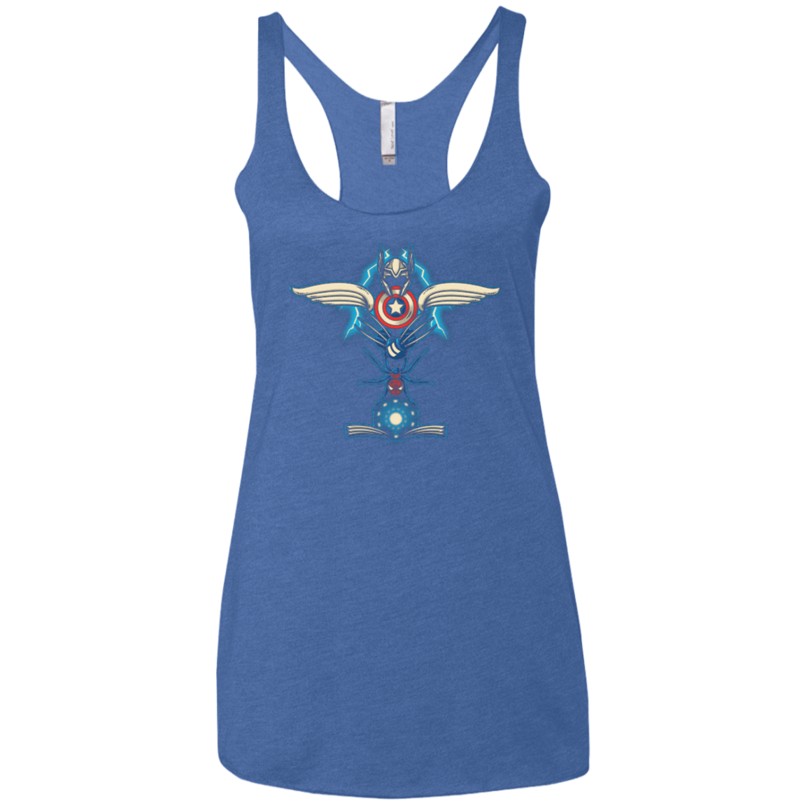 T-Shirts Vintage Royal / X-Small HERO TOTEM Women's Triblend Racerback Tank