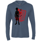 T-Shirts Indigo / X-Small Hero Triblend Long Sleeve Hoodie Tee