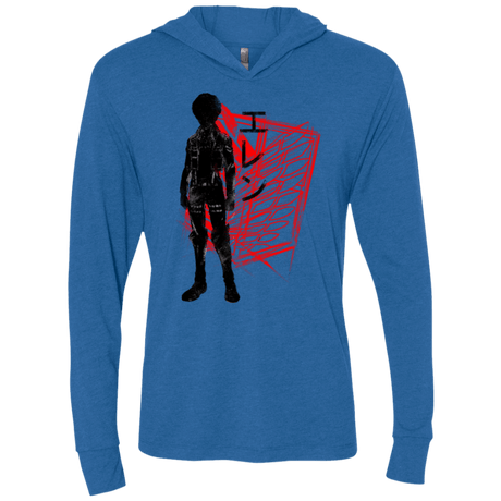 T-Shirts Vintage Royal / X-Small Hero Triblend Long Sleeve Hoodie Tee