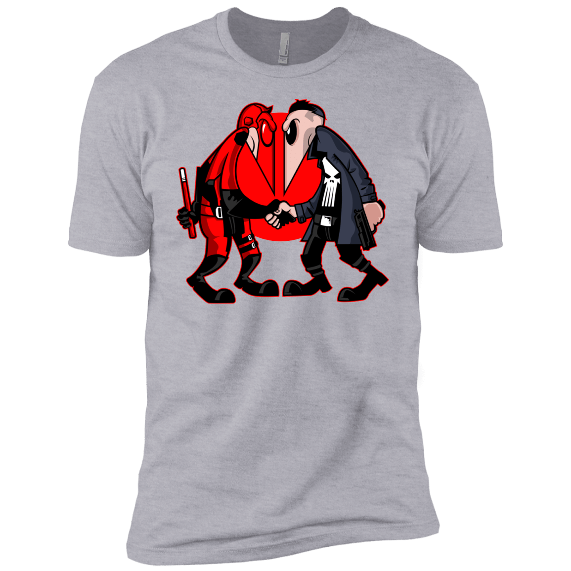 T-Shirts Heather Grey / YXS Hero vs Antihero Boys Premium T-Shirt