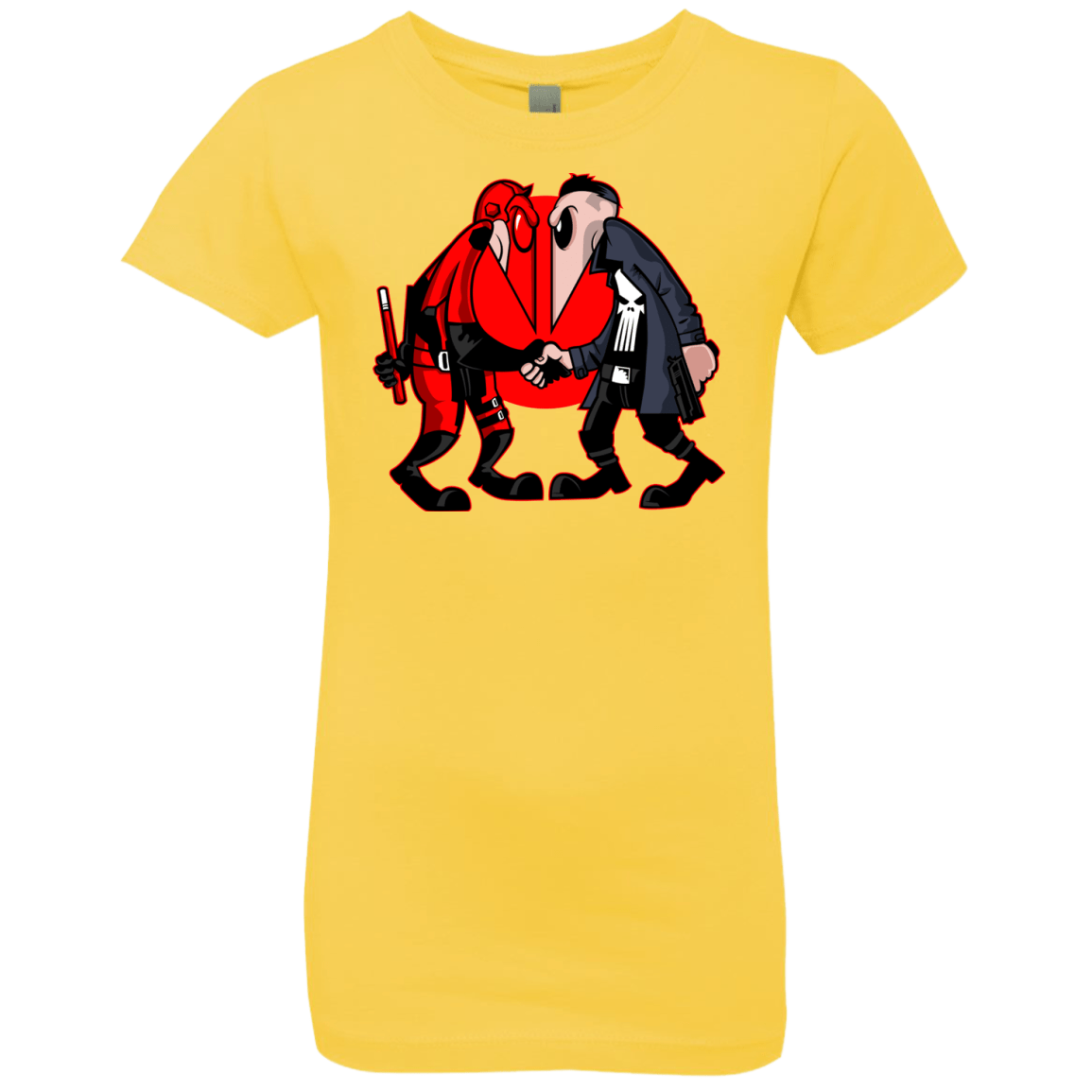 T-Shirts Vibrant Yellow / YXS Hero vs Antihero Girls Premium T-Shirt