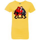 T-Shirts Vibrant Yellow / YXS Hero vs Antihero Girls Premium T-Shirt