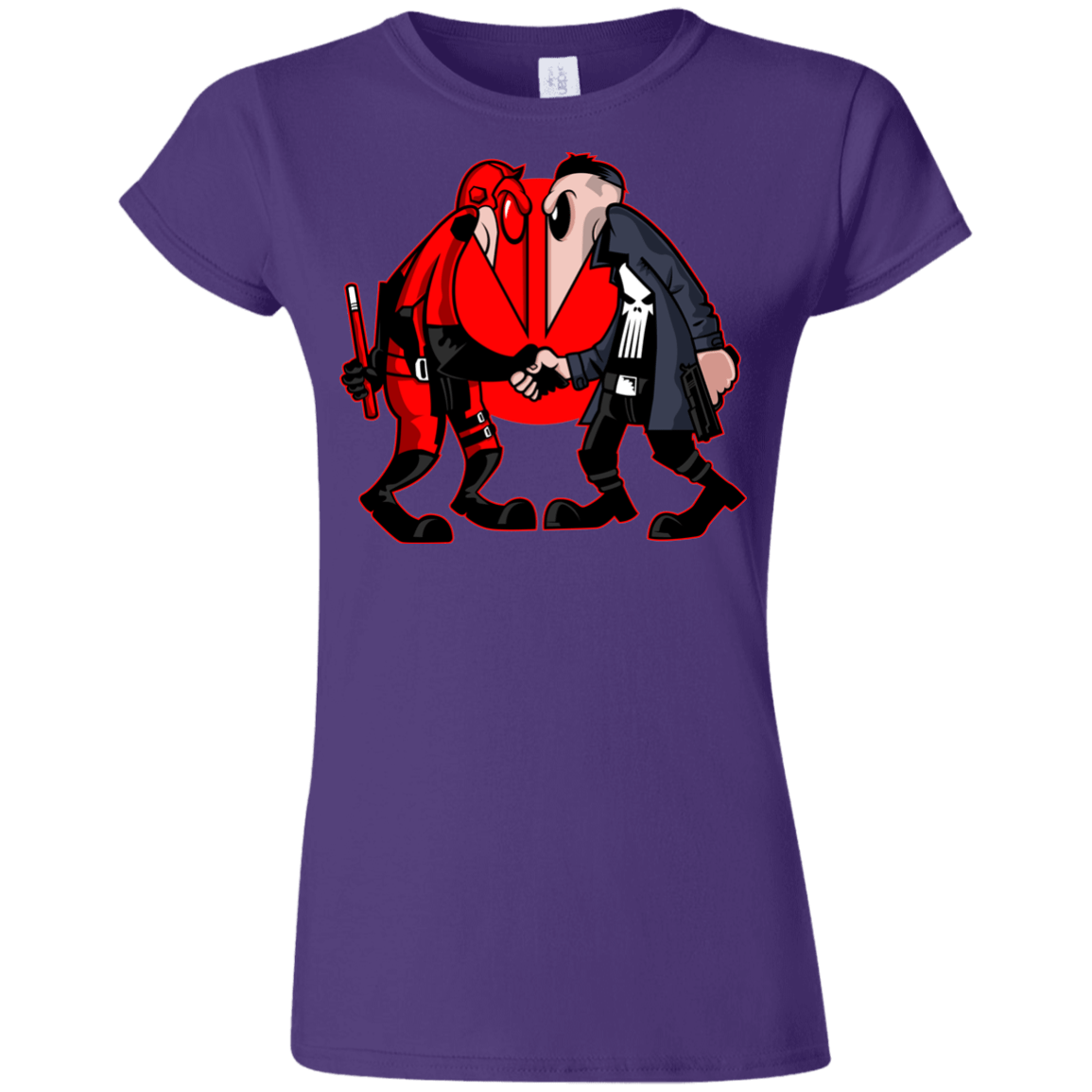 T-Shirts Purple / S Hero vs Antihero Junior Slimmer-Fit T-Shirt