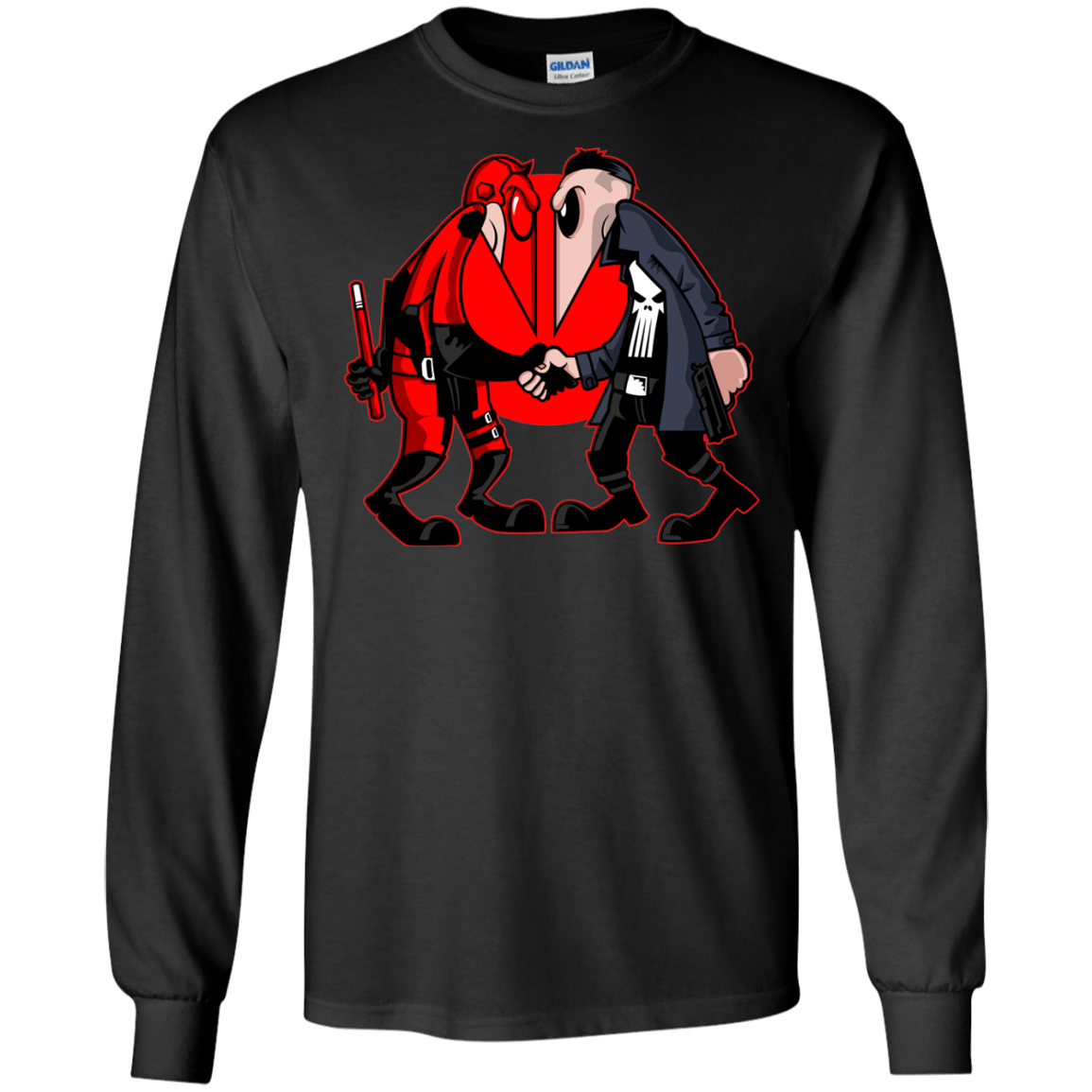 T-Shirts Black / S Hero vs Antihero Men's Long Sleeve T-Shirt