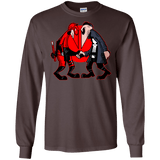 T-Shirts Dark Chocolate / S Hero vs Antihero Men's Long Sleeve T-Shirt