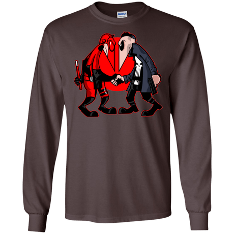 T-Shirts Dark Chocolate / S Hero vs Antihero Men's Long Sleeve T-Shirt