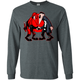 T-Shirts Dark Heather / S Hero vs Antihero Men's Long Sleeve T-Shirt