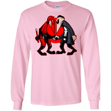 T-Shirts Light Pink / S Hero vs Antihero Men's Long Sleeve T-Shirt