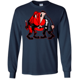 T-Shirts Navy / S Hero vs Antihero Men's Long Sleeve T-Shirt