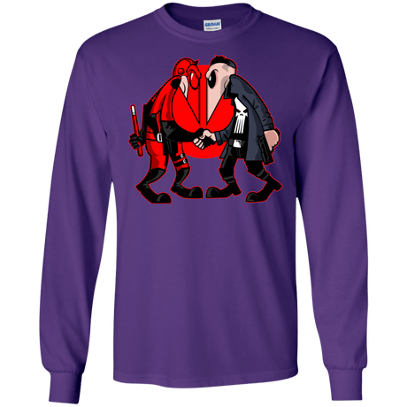 T-Shirts Purple / S Hero vs Antihero Men's Long Sleeve T-Shirt