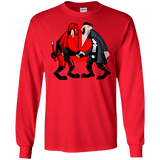 T-Shirts Red / S Hero vs Antihero Men's Long Sleeve T-Shirt